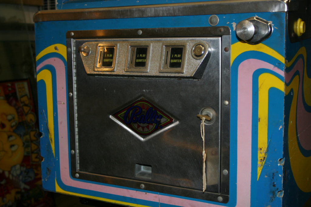 Bally 3-slot Diamond door on a Mr. & Mrs. Pac-Man.