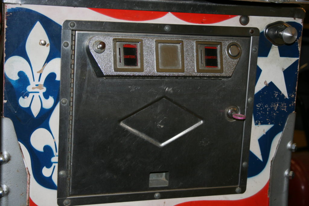 Bally Diamond door with two slots installed on a Bobby Orr's Power Play.